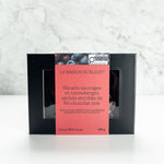 Boîte de Bleuets et canneberges enrobés de chocolat noir 100 g