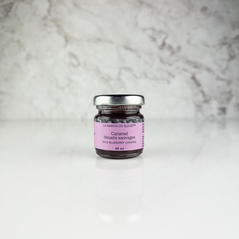 Caramel de bleuets sauvages 40 ml - La Maison du Bleuet