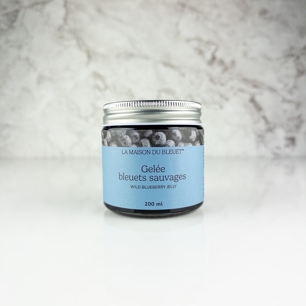 Gelée de bleuets sauvages 200 ml - La Maison du Bleuet
