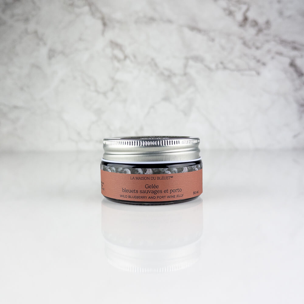 Gelée de bleuets sauvages et de porto Tawny 90 ml - La Maison du Bleuet