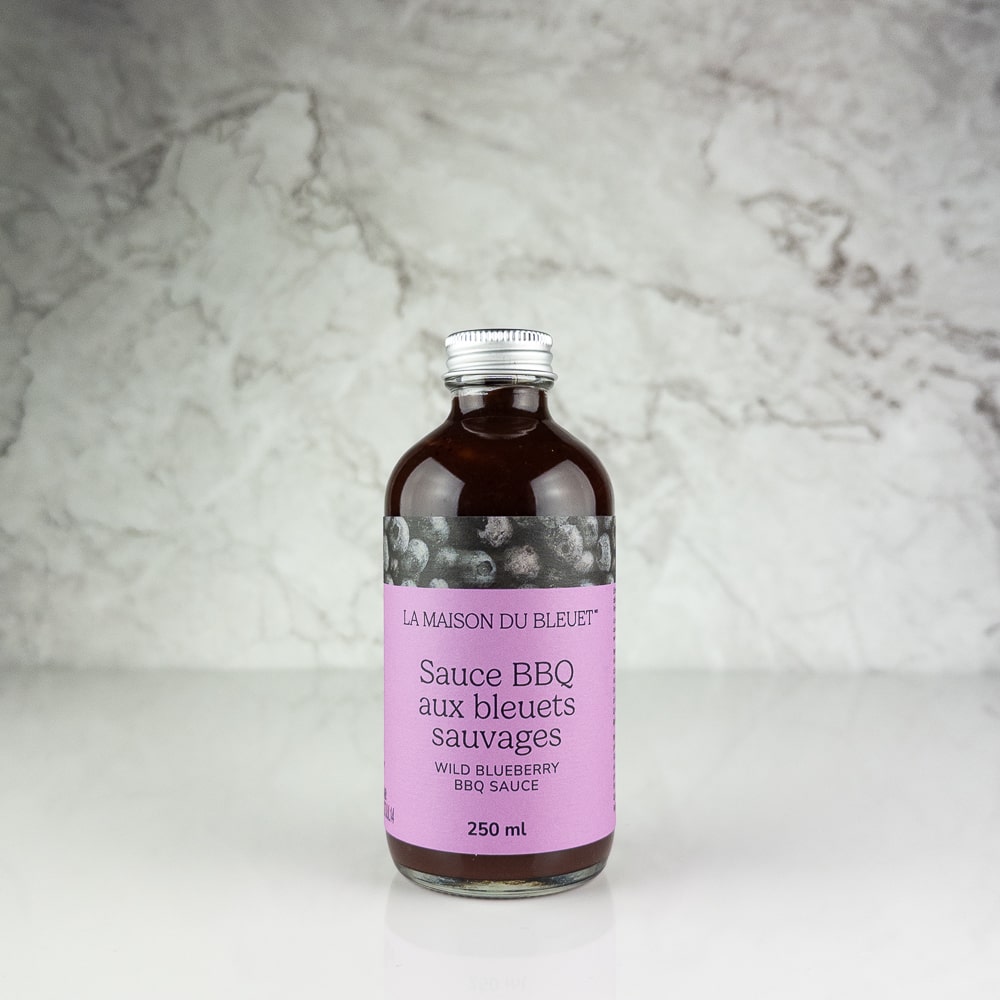 Sauce BBQ aux bleuets sauvages 250 ml - La Maison du Bleuet