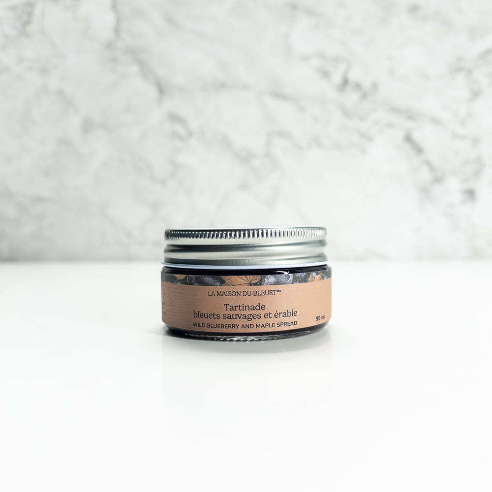 Pot de Tartinade de bleuets sauvages à l'érable 90 ml