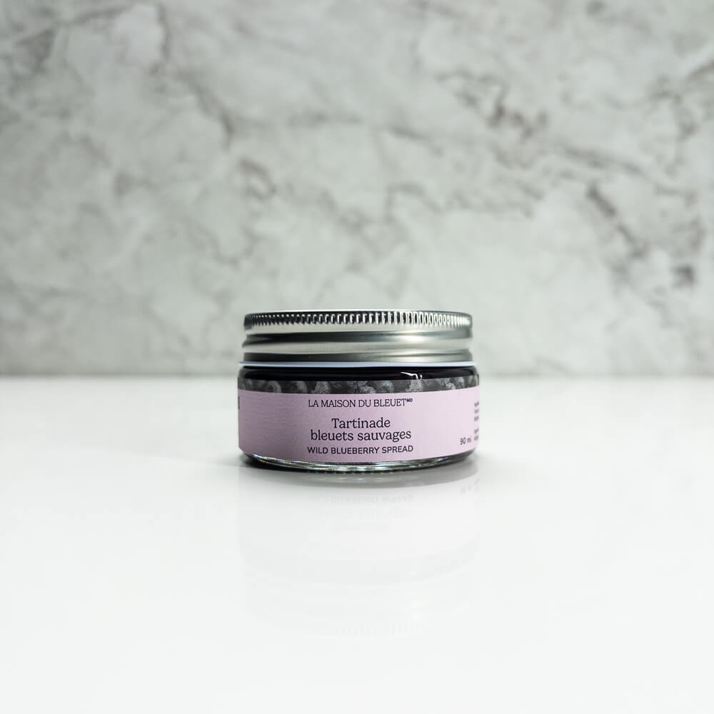 Tartinade de bleuets sauvages en pot de 90 ml
