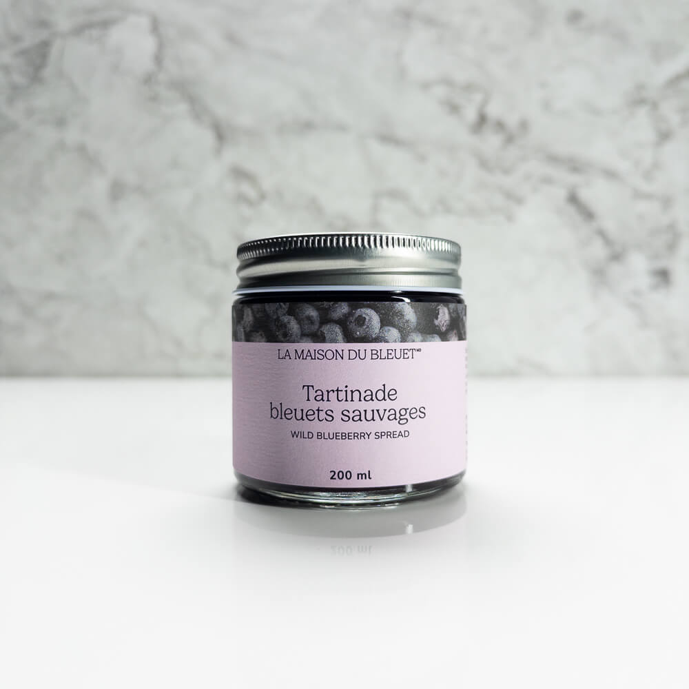 Tartinade de bleuets sauvages en pot de 200 ml