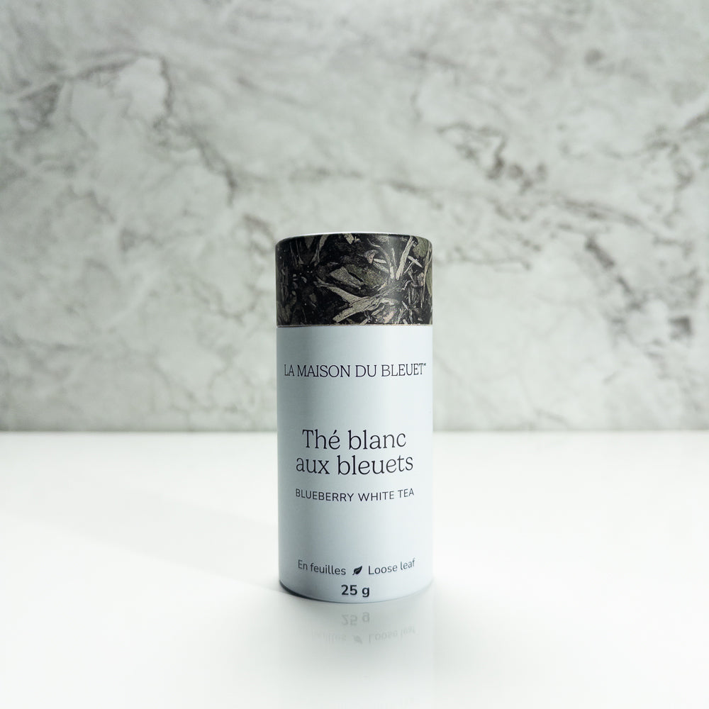 Boîte de thé blanc aux bleuets 25 g