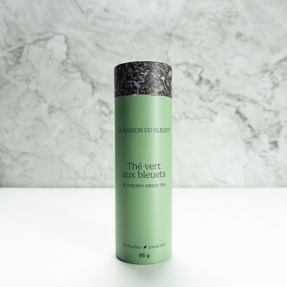 Boîte de thé vert aux bleuets 95 g