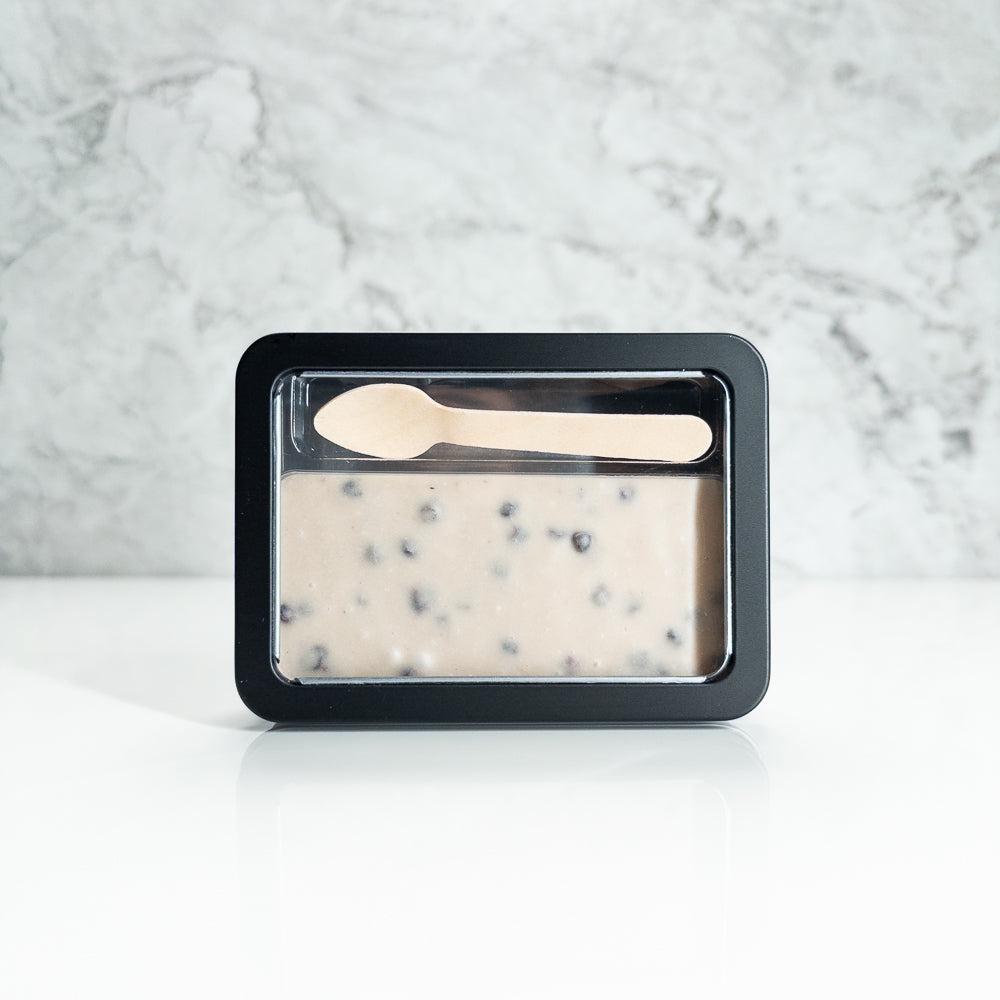 Fudge aux bleuets sauvages et chocolat en boîte