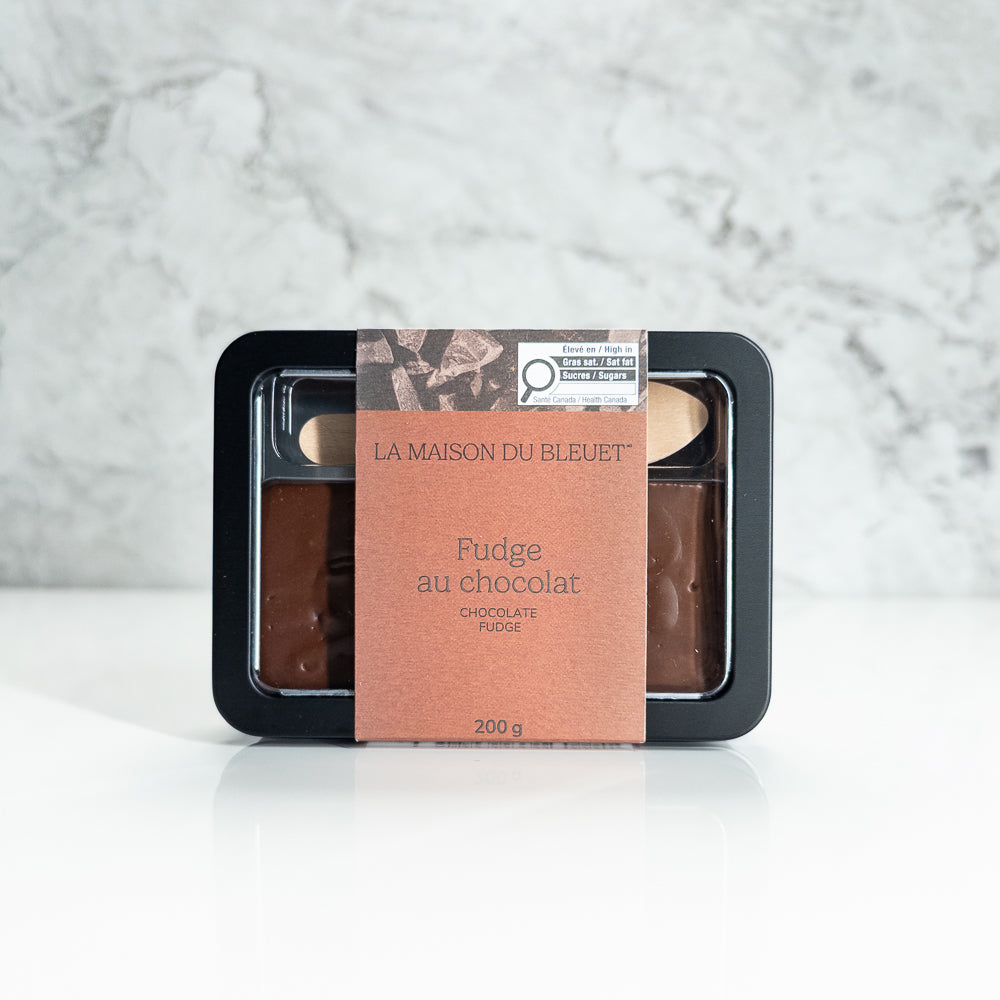 Boîte de fudge au chocolat
