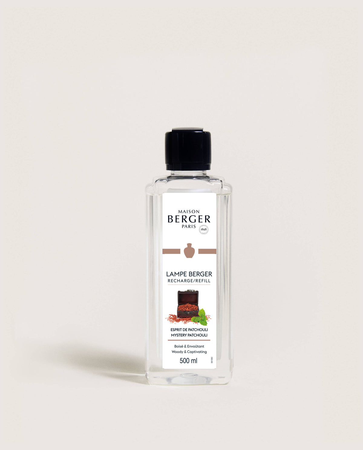 Recharge pour lampe Berger – Esprit de patchouli – 500 ml – Maison Berger