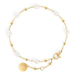 Bracelet doré à petits éléments espacés