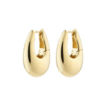 Boucles d’oreilles dorées épaisses en forme de goutte