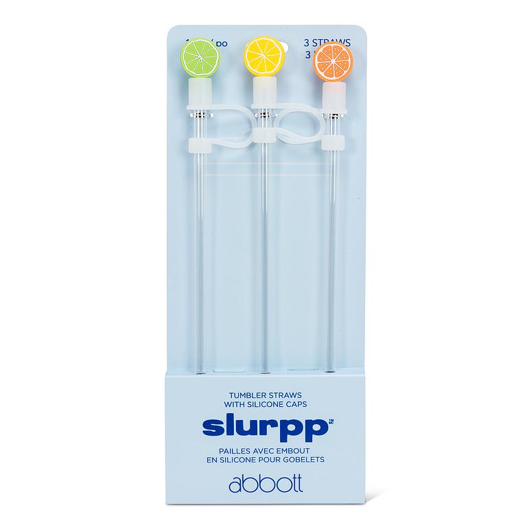 3 pailles jumbo avec embouts agrumes – vue 2