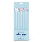 3 pailles jumbo avec embouts boucle – vue 2