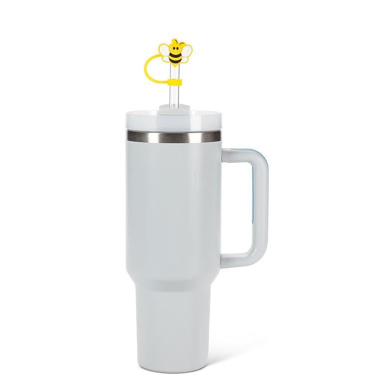 3 pailles jumbo avec embouts abeille – vue 3
