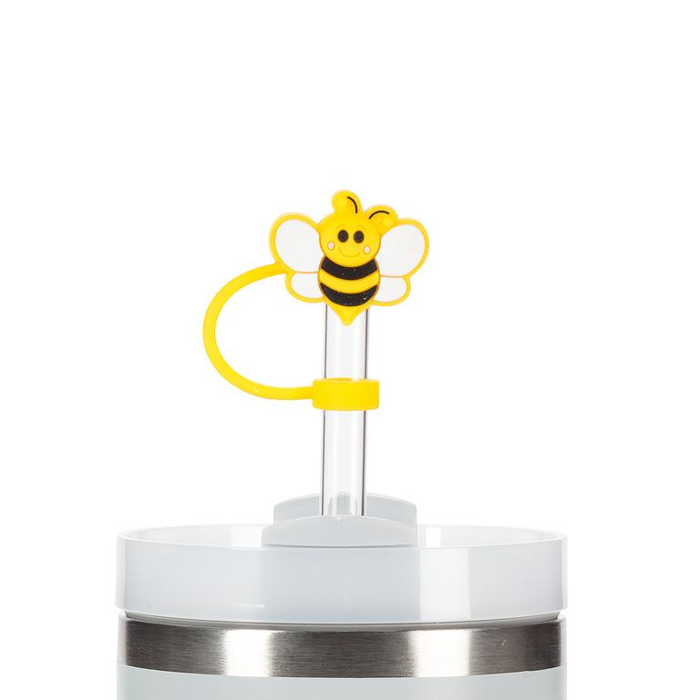 3 pailles jumbo avec embouts abeille – vue 4