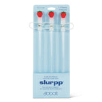 3 pailles jumbo avec embouts fraise – vue 2