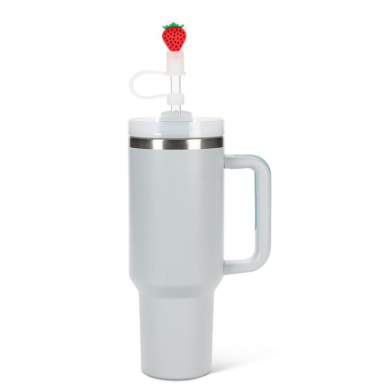 3 pailles jumbo avec embouts fraise – vue 3