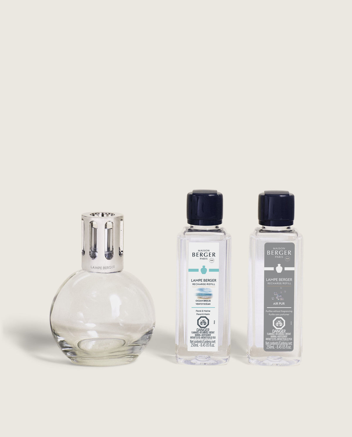 Coffret lampe Berger Essentielle ronde et deux recharges – Maison Berger