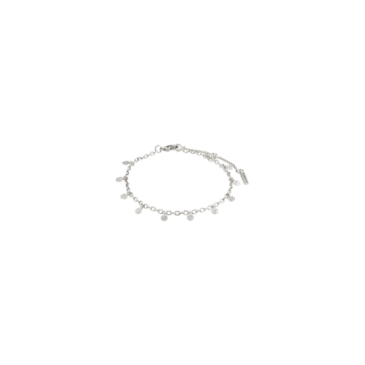 Bracelet fin argenté à petites pampilles