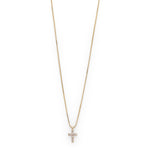 Collier doré avec pendentif en croix