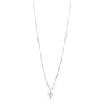 Collier argenté avec pendentif en croix