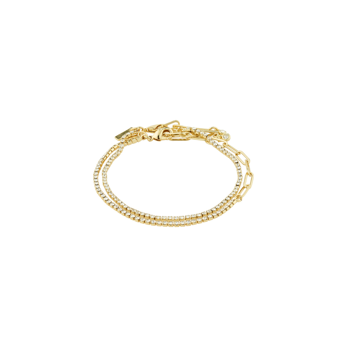 Bague fine dorée à détail noué
