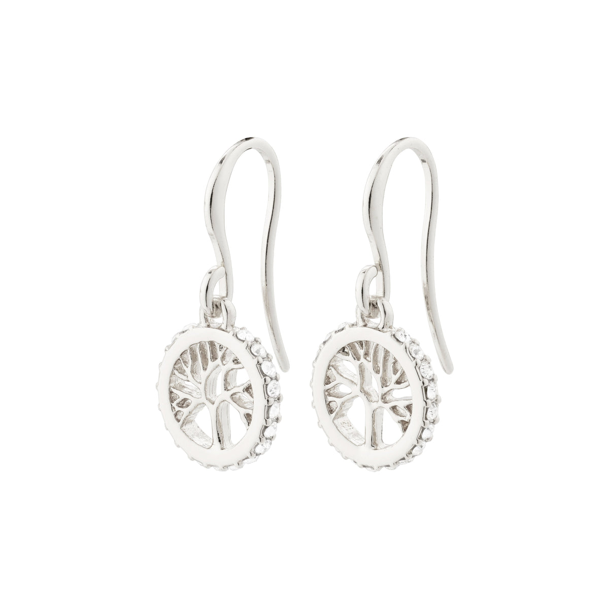 Boucles d’oreilles argentées à médaillons arbre de vie