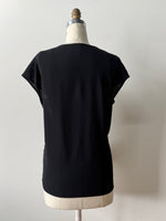 T-Shirt Malo Femme Noir