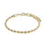 Bracelet doré à mailles torsadées