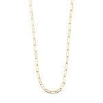 Collier doré à mailles rectangulaires