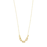 Collier doré à petits anneaux décoratifs