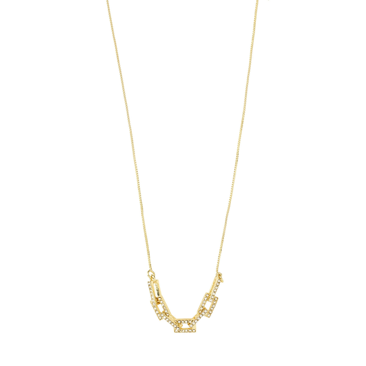 Collier doré à petits anneaux décoratifs