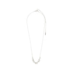 Collier argenté à petits anneaux décoratifs