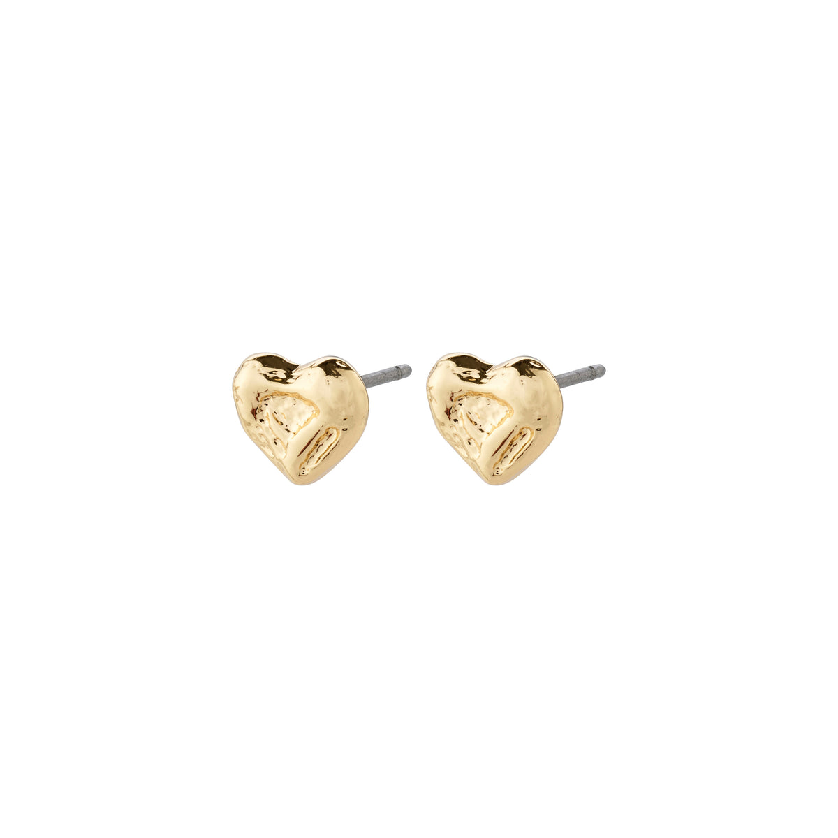 Petites boucles d’oreilles en cœur doré