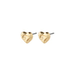 Petites boucles d’oreilles en cœur doré