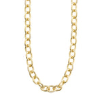 Collier doré à larges mailles ovales
