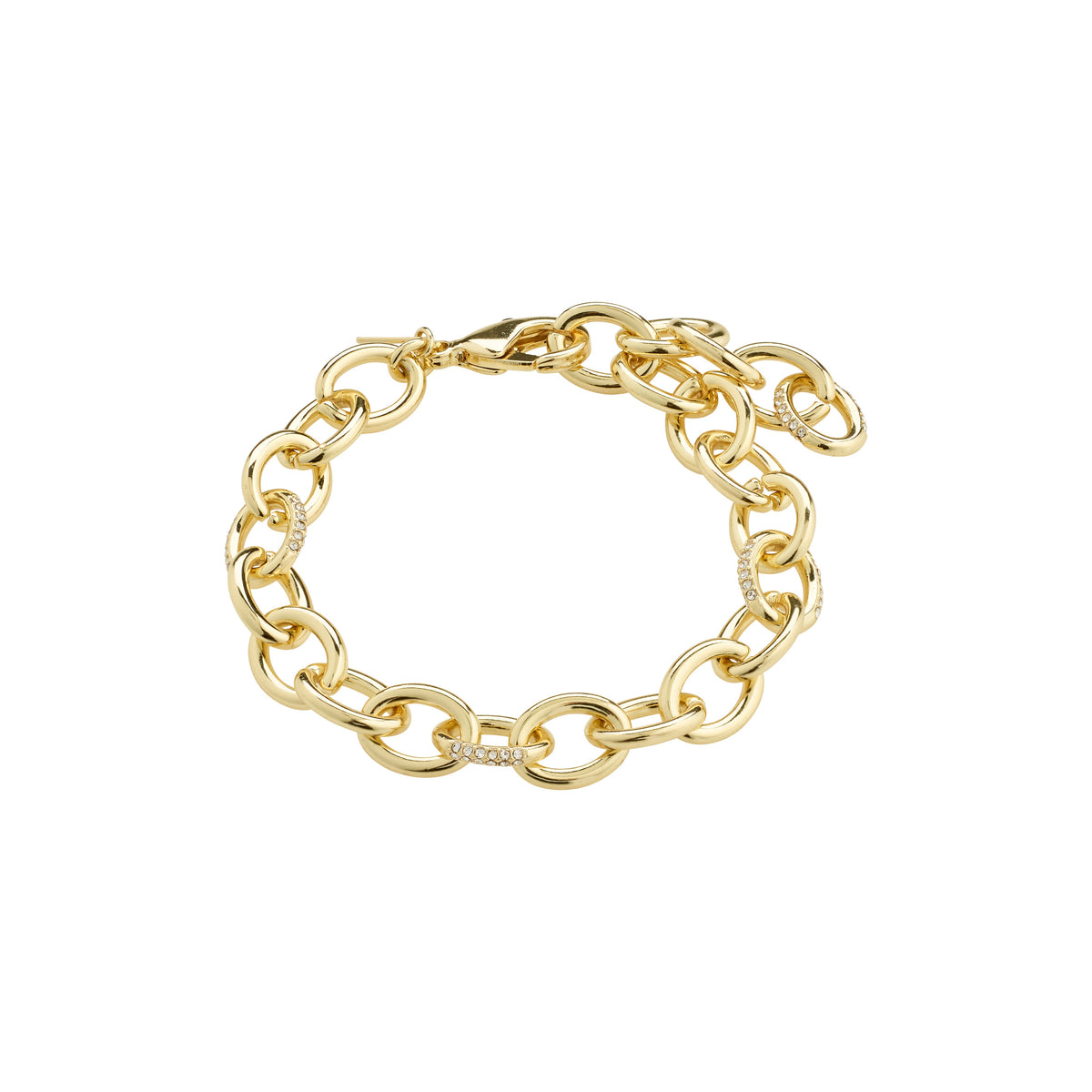 Bague dorée à larges mailles