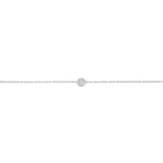 Bracelet fin argenté à petit ornement central
