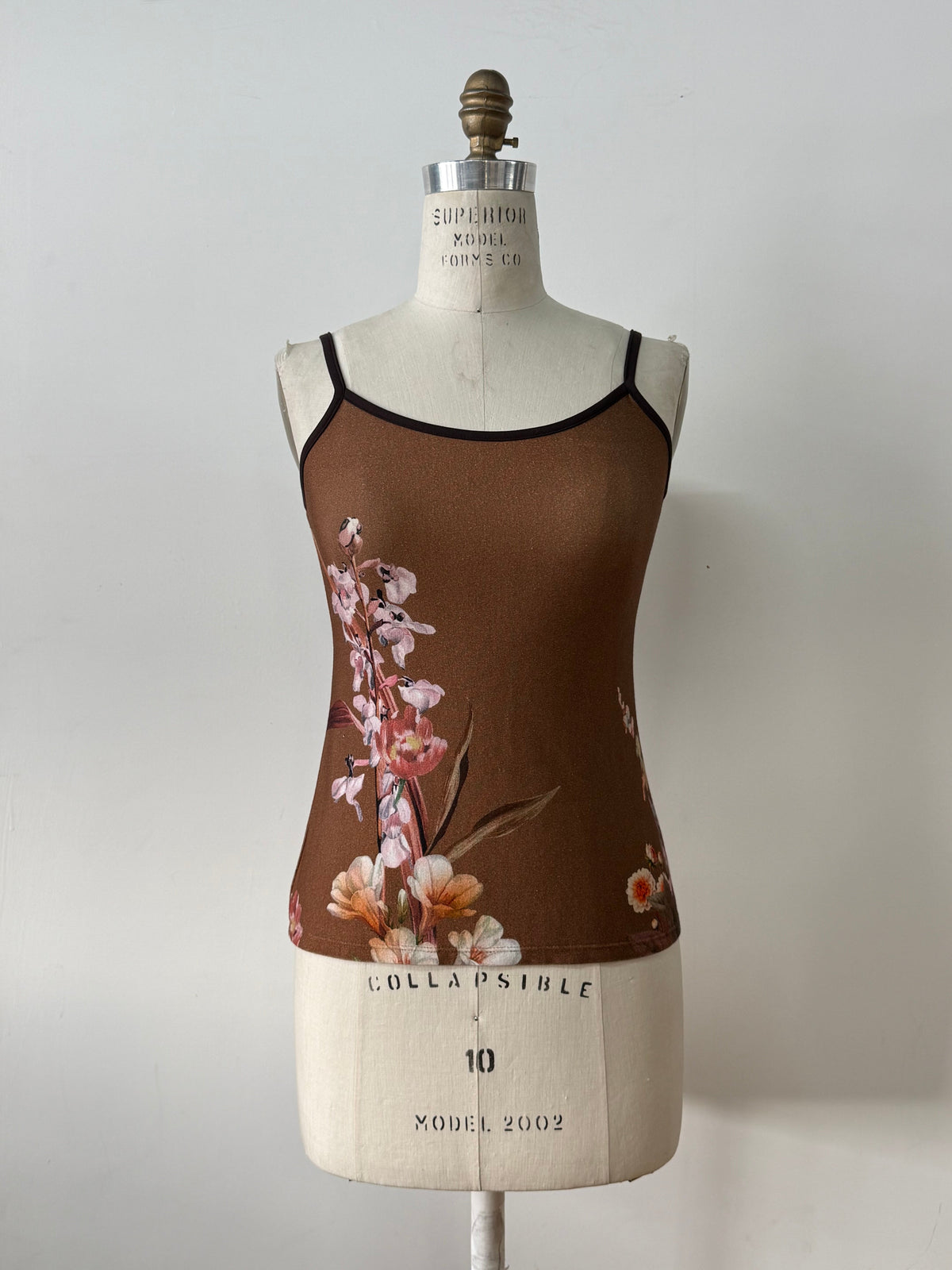 Camisole Morganne chocolat floral