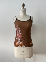 Camisole Morganne chocolat floral