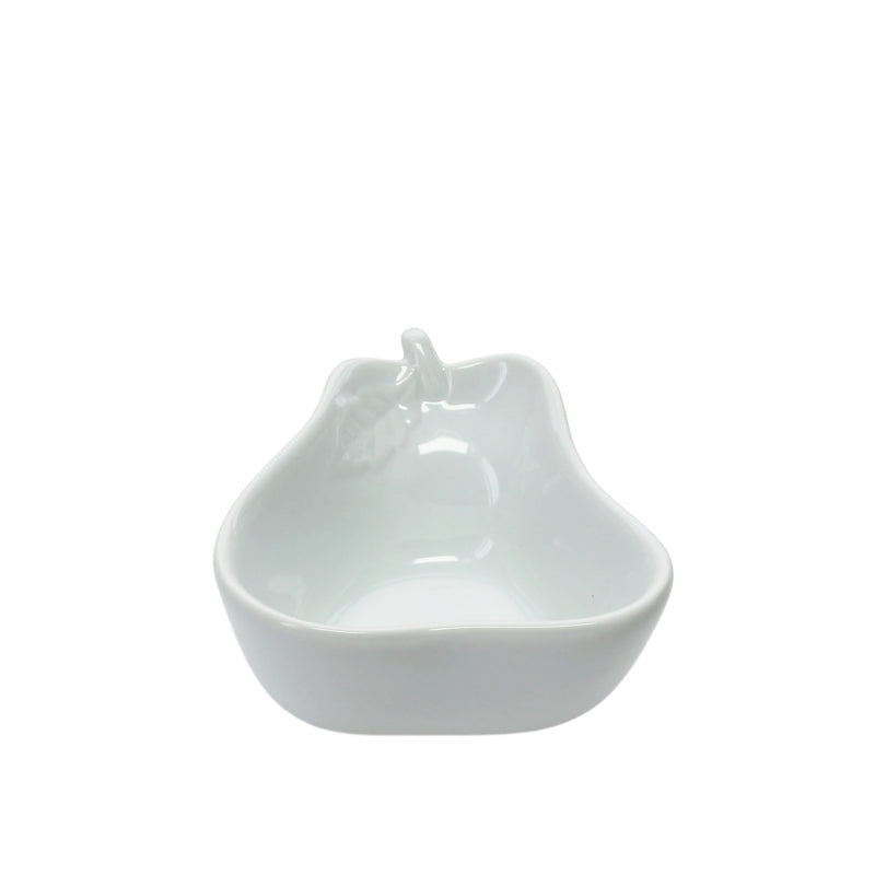 Petit bol blanc en forme de poire