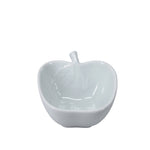 Petit bol blanc en forme de pomme