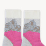 Chaussettes Mountain en mélange d’alpaga – Rose – Pokoloko