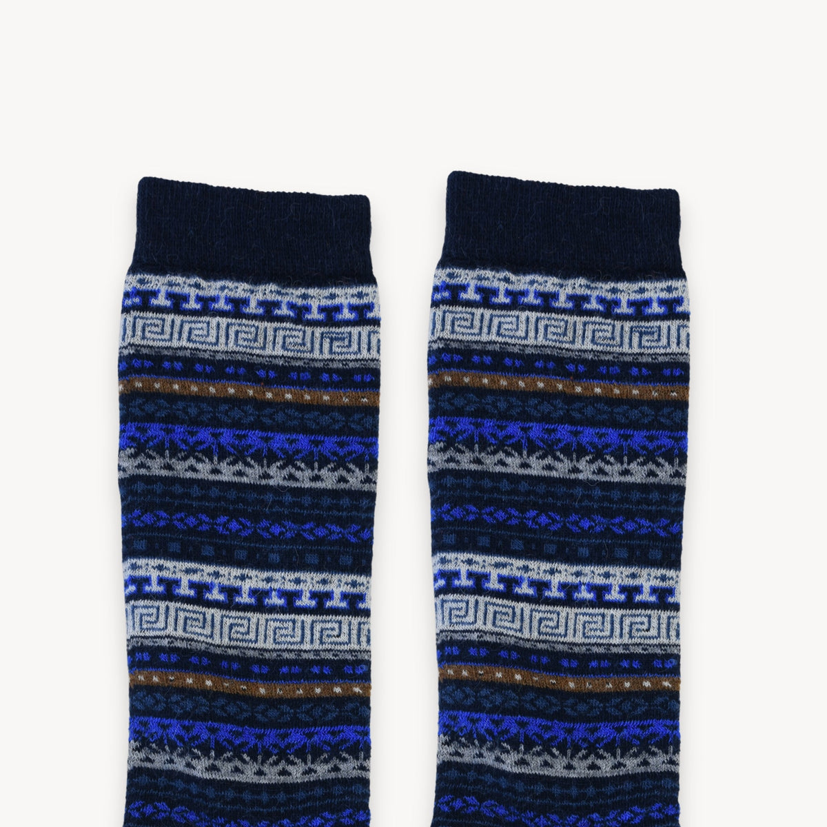 Chaussettes Crew en mélange d’alpaga – Lapis-lazuli – Pokoloko