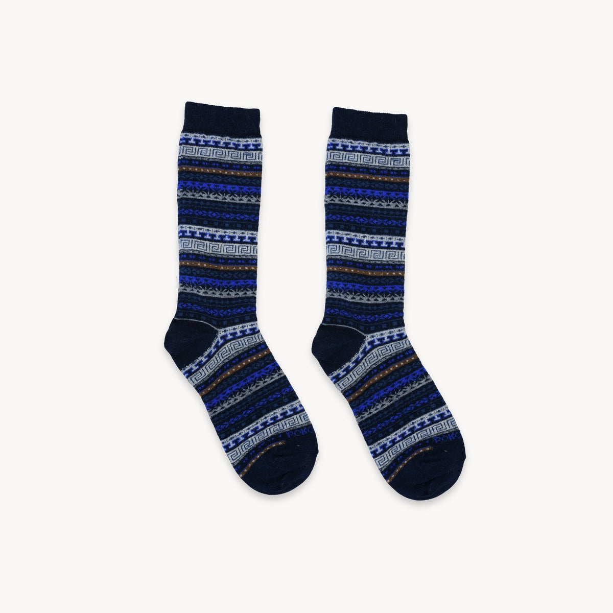 Chaussettes Crew en mélange d’alpaga – Lapis-lazuli – Pokoloko
