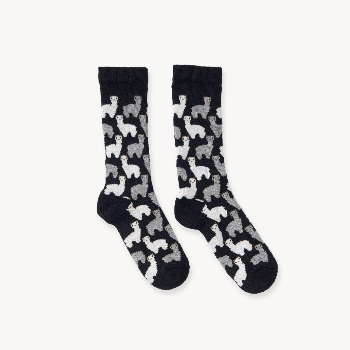 Chaussettes Herd en mélange d’alpaga – Noir – Pokoloko