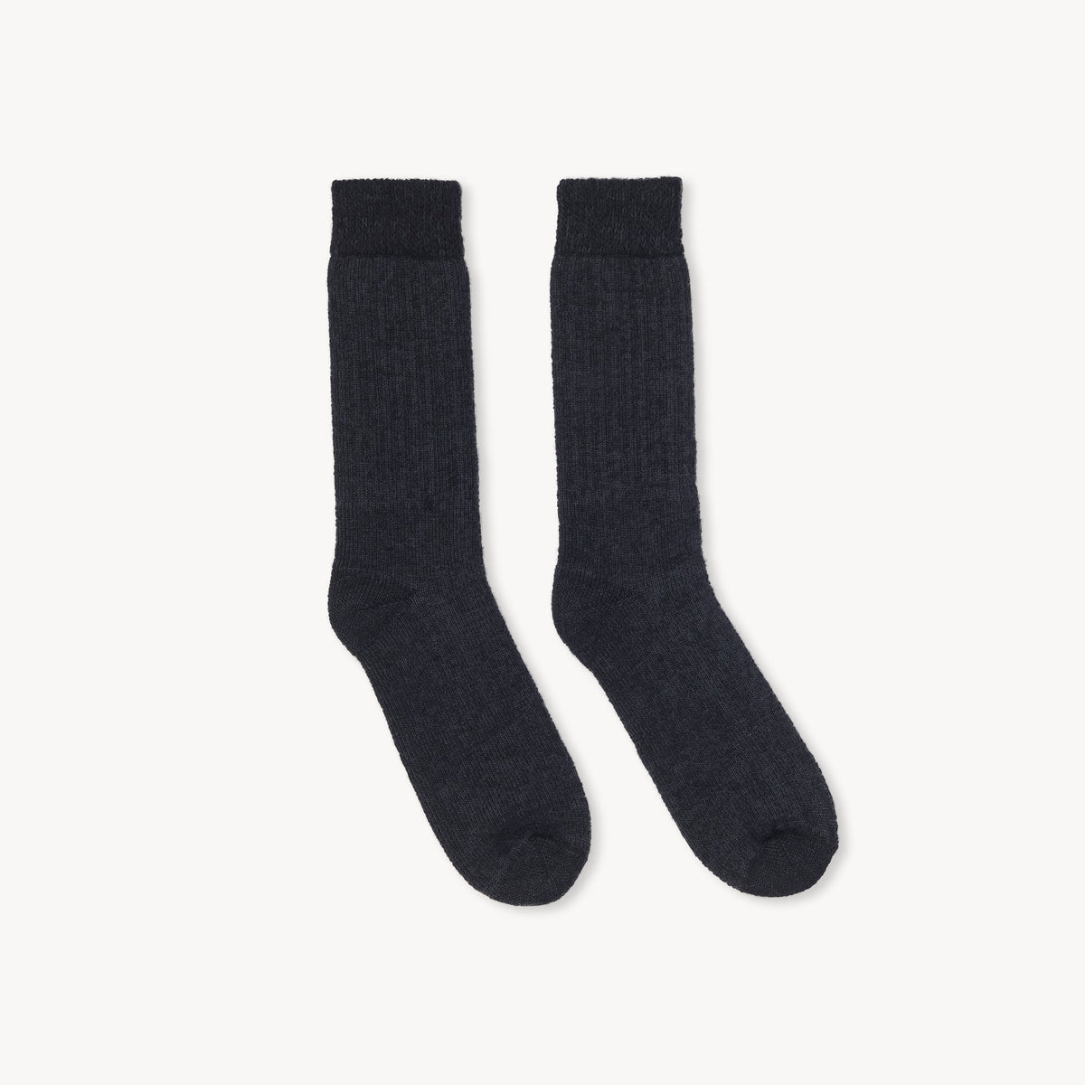 Chaussettes Theo en mélange d’alpaga – Noir – Pokoloko