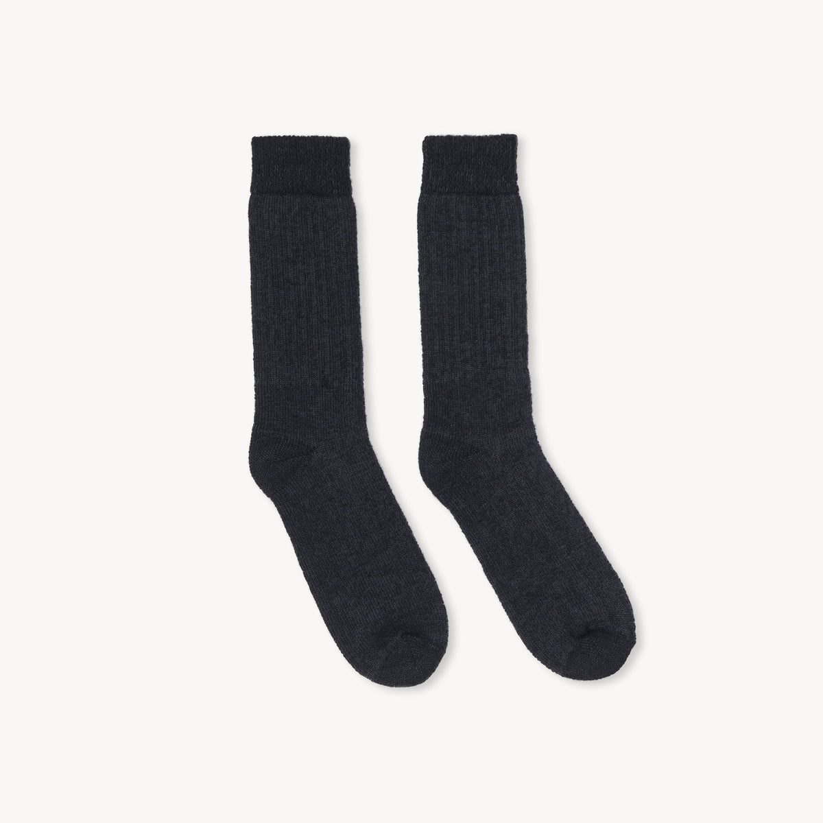 Chaussettes Theo en mélange d’alpaga – Noir – Pokoloko