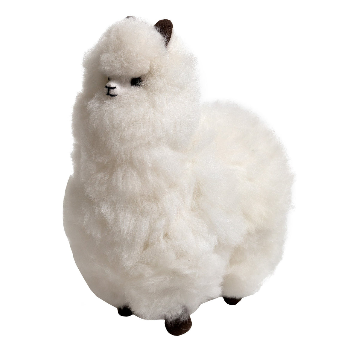 Peluche alpaga debout – Blanc, 20 po – Pokoloko