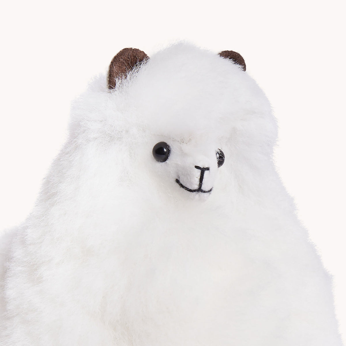 Peluche alpaga debout – Blanc, 5,5 po – Pokoloko